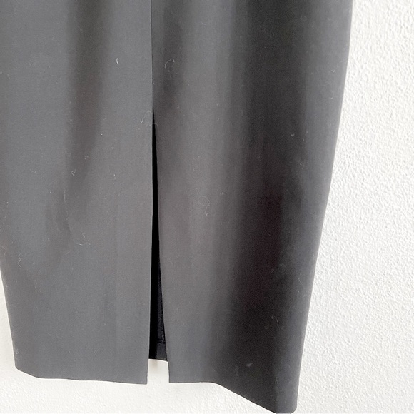 mock neck little black dress sleeveless sheath high collar cheongsam style 8 - Picture 5 of 9